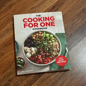 The Cooking for One Cookbook by - Red Cover